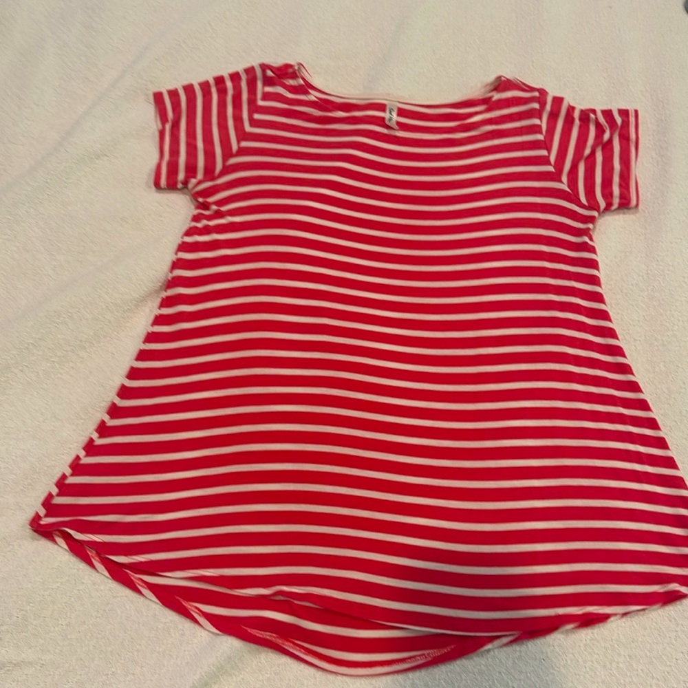 Cool Melon striped short sleeve top